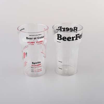 Best selling transparent drinking plastic mini beer mug shot glass