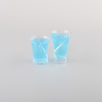 Reasonable price favorable BPA free custom plastic twisted shot glass